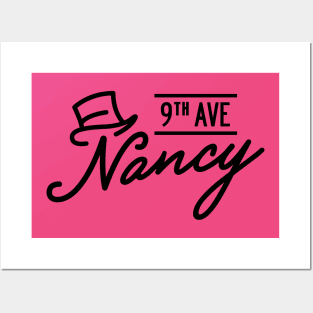 Ninth Avenue Nancy (BLACK FONT) Posters and Art